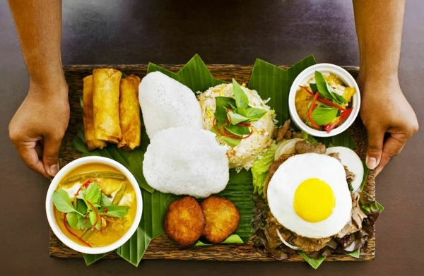 當地百姓以食米飯為主